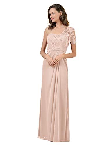 Alicepub Mermaid Chiffon Bridesmaid Dresses Long Formal Dress With