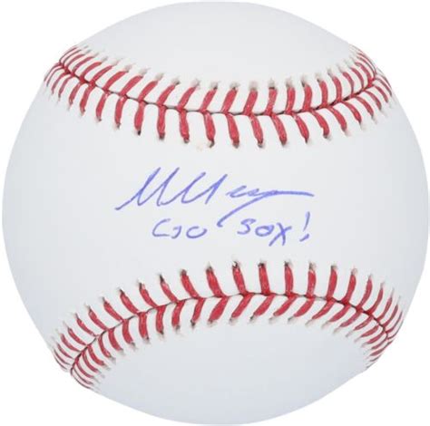 Marcelo Mayer Boston Red Sox Signed Baseball With Go Sox Inscription