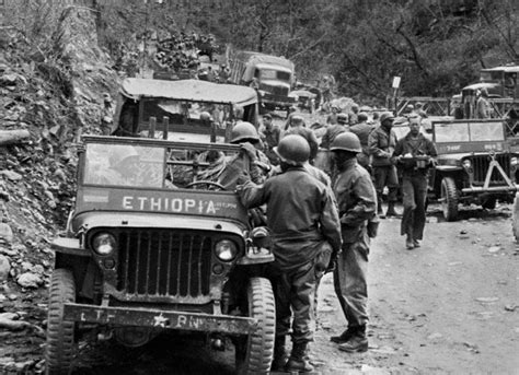 Ethiopians During The Korean War Wwii Era Willys Jeep Of The Kagnew