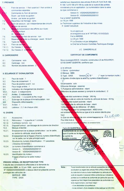 Certificat de conformité européen Ecartegrise