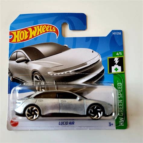 Hot Wheels Lucid Air Silver HW Green Speed The Perfect Gift Etsy