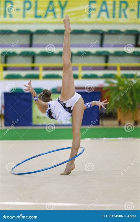 Athlete Performing Her Hoop Routine Editorial Photo - Image of competition, performing: 188124506