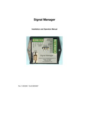 Fillable Online Installation And Operation Manual Geotech