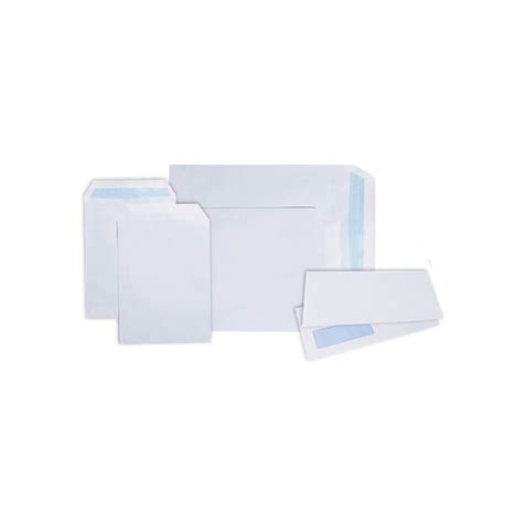 Dl White Window Peel Seal Envelope Gsm Low Use Pk Kingswood