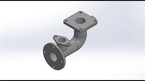 Pipe With Flanges Cad Modeling Tutorial Solidworks Youtube