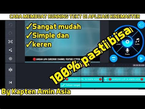 Cara Membuat Running Text Text Berjalan Di Aplikasi Kinemaster Dengan