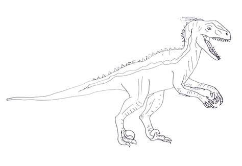 Coloriage Indoraptor De Jurassic World Télécharger Et Imprimer Gratuit Sur Coloriageenfant