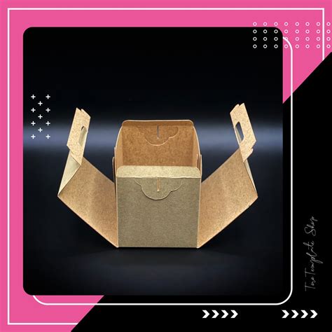 Box Template Cookies Box Template T Box Template Candy Etsy