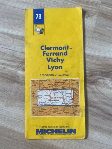 Ancienne Carte Routi Re Vintage Michelin N De Clermont Fd Vichy