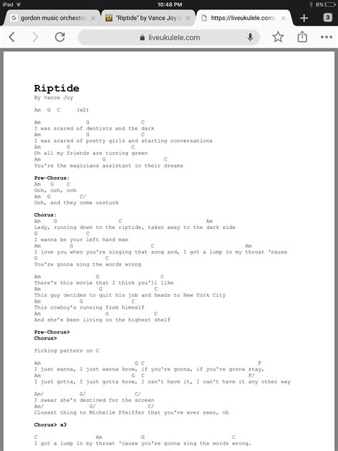 Riptide Ukulele Chords By Vance Joy Ukulele Chords Songs Ukulele