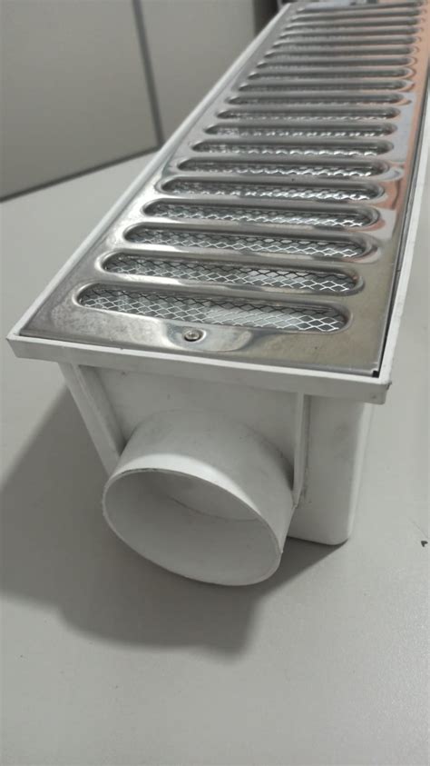 Grelha Pluvial Modelo X Inox C Caixa Coletora Modular Branca Multi