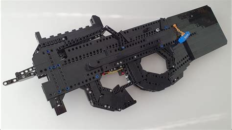 Lego Full Auto Fn P90 [blowback Rubber Band Gun] Youtube