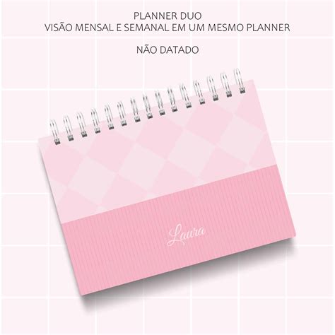 Planner Semanal Fuxicando Com Arte