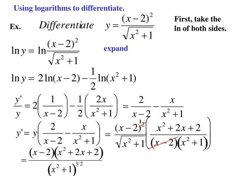 Ppt 51 Logarithmic Exponential And Other Transcendental Functions Powerpoint Presentation