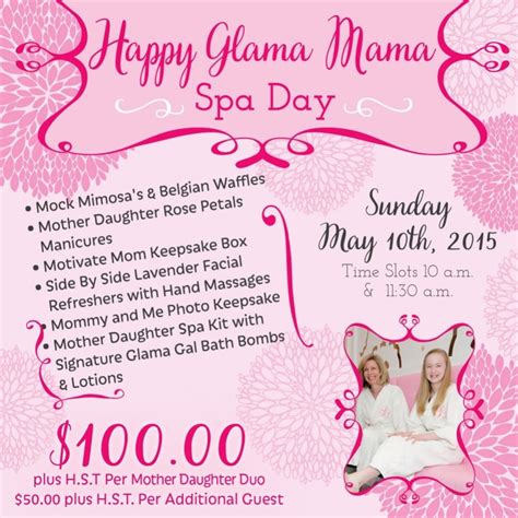 Mother's Day Spa Day at Glama Gals