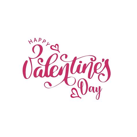 Premium Vector Happy Valentine Day Text Background