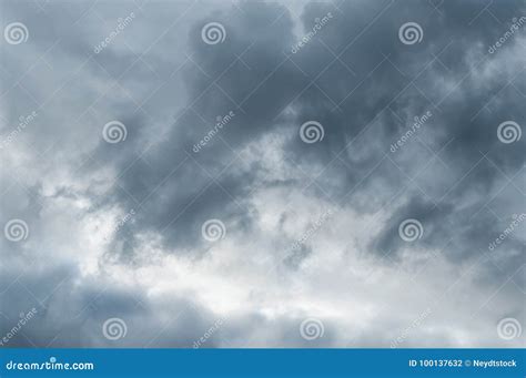 Cloudy sky texture stock photo. Image of grey, meteorology - 100137632