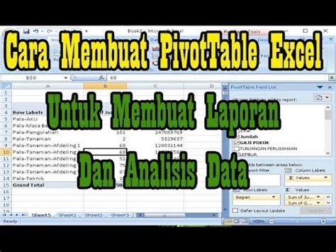 Cara Membuat Pivottable Excel Untuk Membuat Laporan Dan Analisis Data