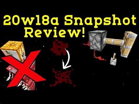 Minecraft W A Snapshot Review Big Redstone Changes Nerf Strider