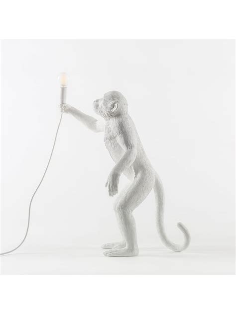 Love It Seletti Monkey Lamp White Standing Outdoor