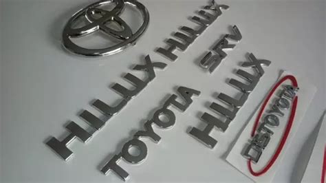 Emblemas Letras Toyota Hilux Fortuner Prado Land Cruiser MercadoLibre