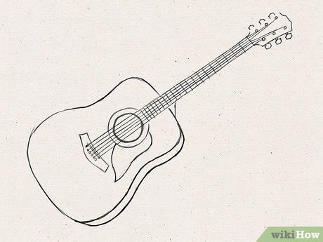 How To Draw An Acoustic Guitar 15 Steps With Pictures WikiHow