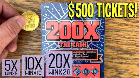 🤑 500 In Tickets Big Win 💰💰 Full Pack 200x The Cash 💰 Texas Lottery Scratch Off Tickets