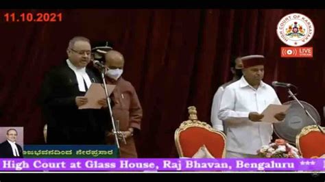 Justice Ritu Raj Awasthi Takes Oath As Chief Justice Of Karnataka High