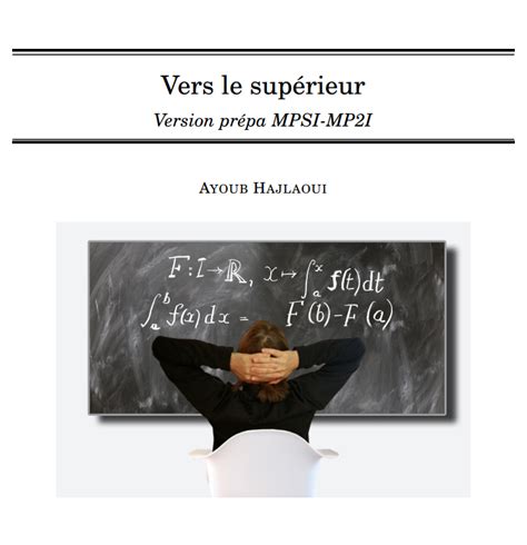 Vers le supérieur version prépa MPSI MP2I Ayoub et les maths