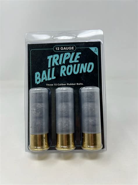 Reaper Defense Triple Ball 12 Gauge Ammunition Rdg1203 2 34 With 3 72