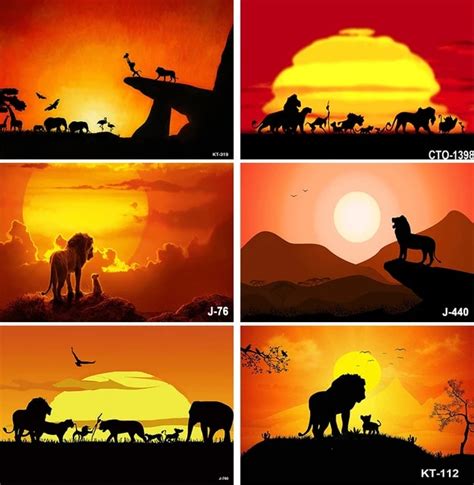 Lion King Sunset Background