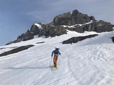 Widderstein 2533m Aktuelle Verhältnisse vom 22 04 2019 auf der Route