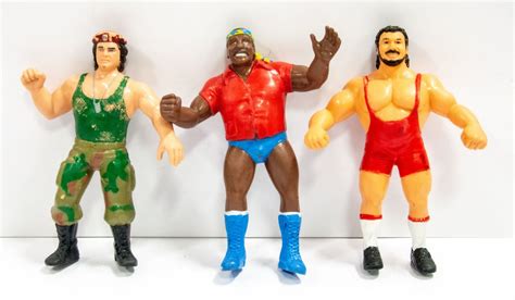 3 X 1980s Titan Sports Wrestling Figures Wwf