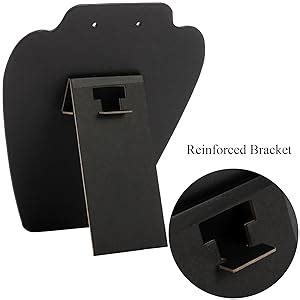 Amazon Foraineam Pack Black Velvet Necklace Earring Display