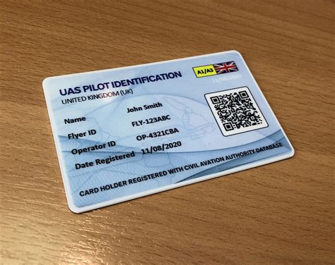 Drone Card UAV Operator ID Card Flyer Grelly UK