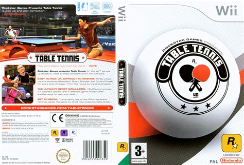 Rockstar Games Presents Table Tennis Pal Wii Full Wii Covers Cover