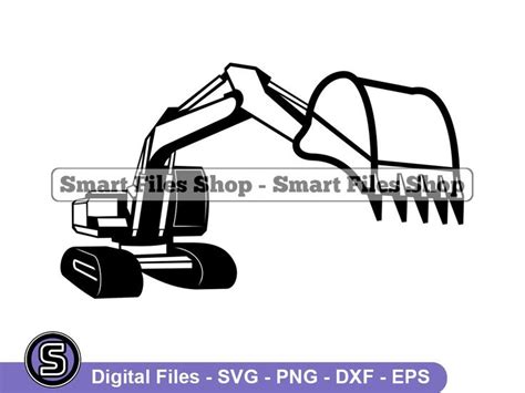 Excavator 4 SVG Excavator SVG Heavy Equipment Svg Excavator Dxf