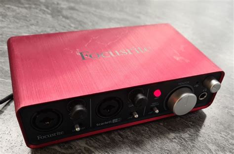 Focusrite Scarlett 2i2 1st Gen Audio Interface Red 815301008170 Ebay