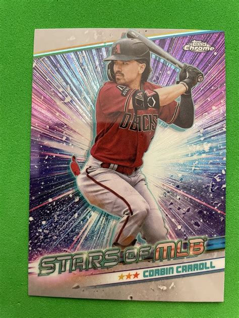 Topps Series Corbin Carroll Chrome Stars Of The Mlb Csmlb