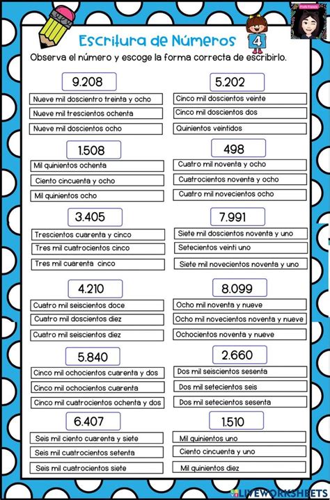 Worksheet De Lectura De N Meros De Cifras