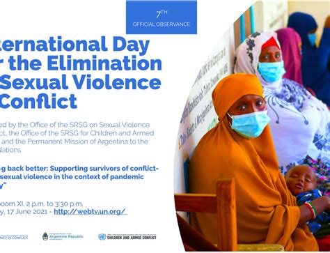 International Day For The Elimination Of Sexual Violence In Conflict