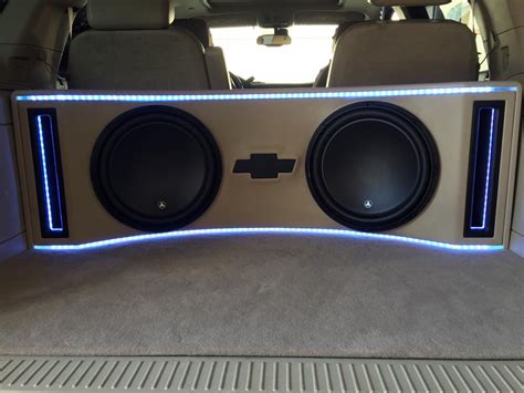 Chevy Tahoe Jl Audio Subwoofer Box Build And Installation Explicit