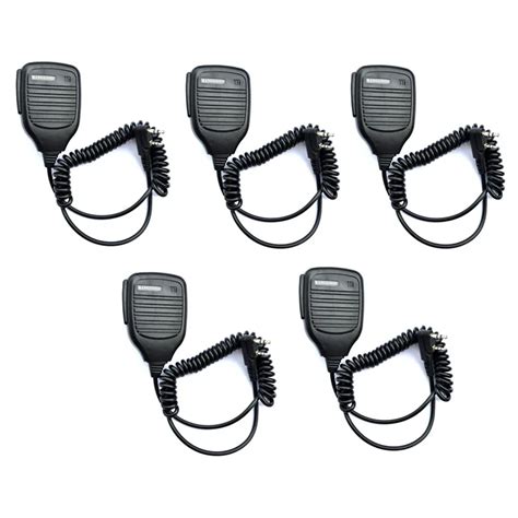 Lot Pcs Pin K Type Shoulder Remote Handheld Ptt Mic Speaker