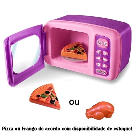 Kit Microondas Infantil Brinquedo Cozinha Masterchef Kit Cozinha De