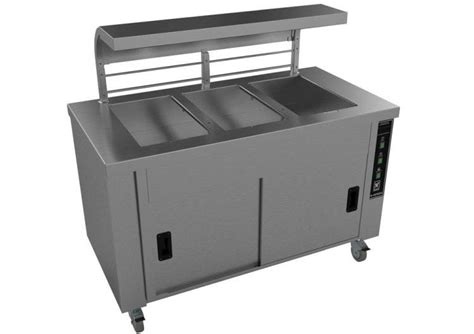 Falcon Chieftain HS Mm Wide Mobile Hot Cupboard With Bain Marie Top Phase Catering