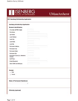 Fillable Online Isenberg Umass Qualtrics Survey Software Page 1 Of 10