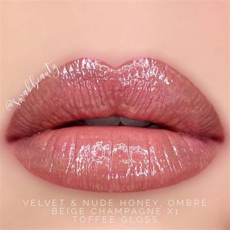 Velvet And Nude Honey Lipsense® Ombré Beige Champagne Lipsense® X1 With