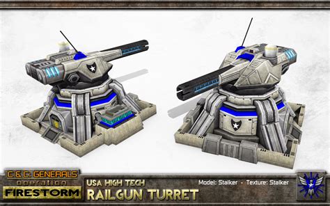 USA Railgun Turret Image Operation Firestorm Mod For C C Generals