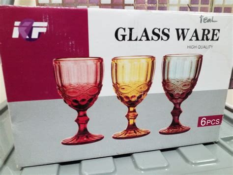 Glass Ware Goblet 6pcs Furniture And Home Living Kitchenware