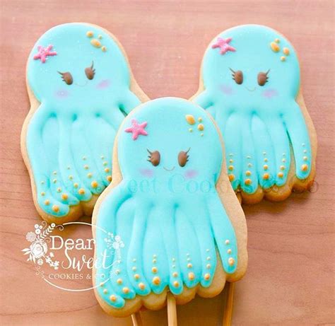 Octopus Cookies Sugar Cookie Cookies Desserts